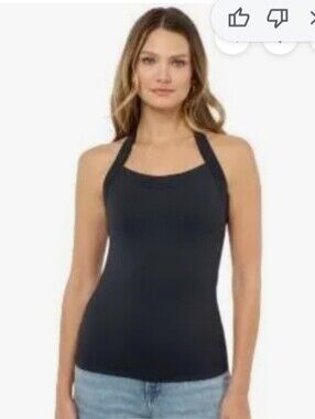 New Edited By Remi Bader Halter Top Black Size Extra Large NWT